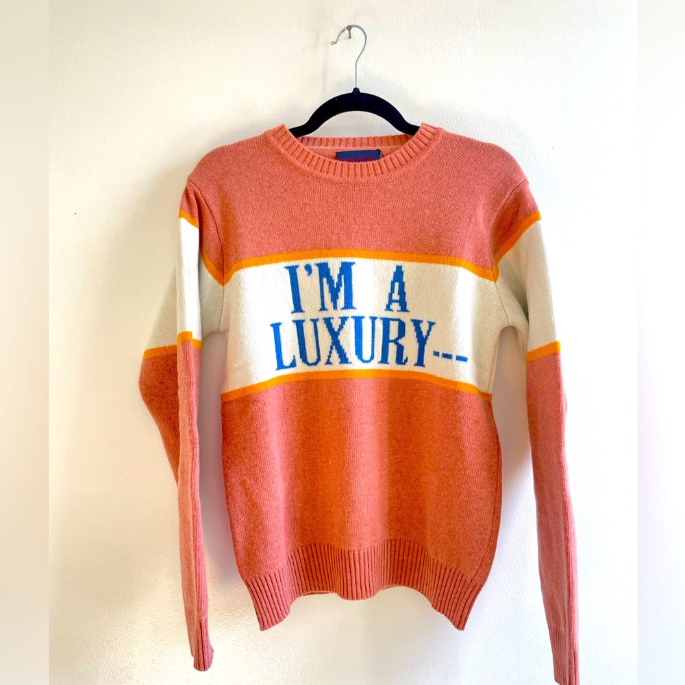 GYLES & GEORGE MEN'S "I'M A LUXURY" SWEATER